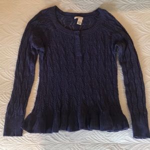 DKNY purple sweater